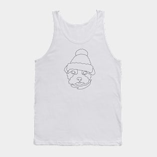 Dog hat Tank Top